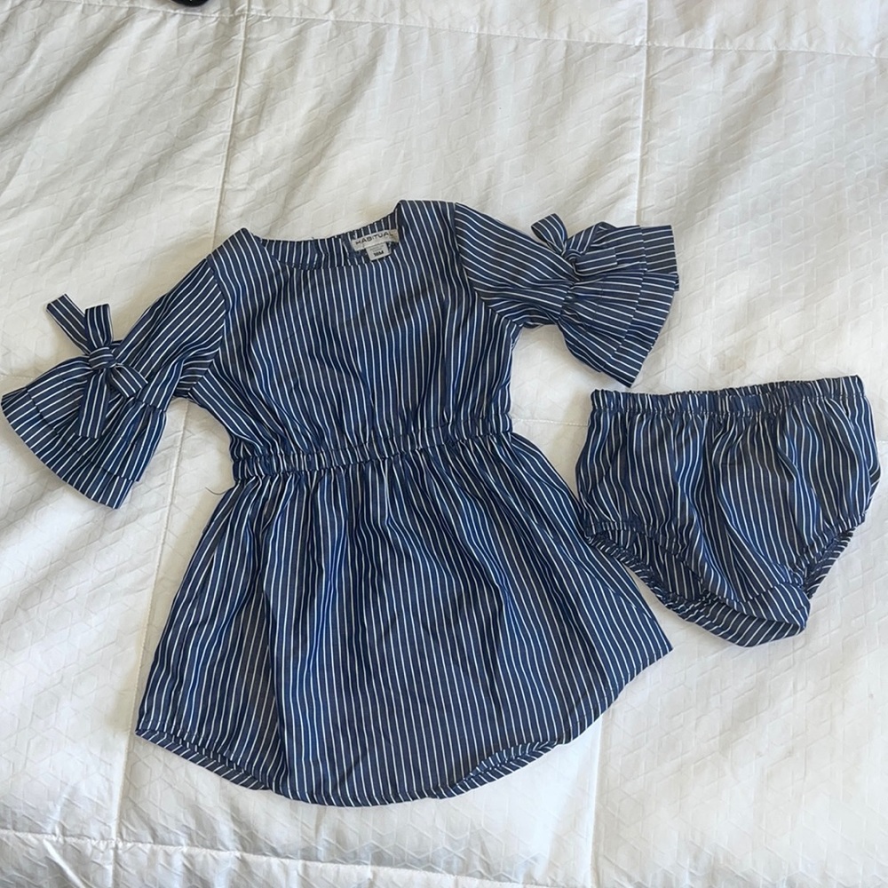 Baby girl dress with underwear.